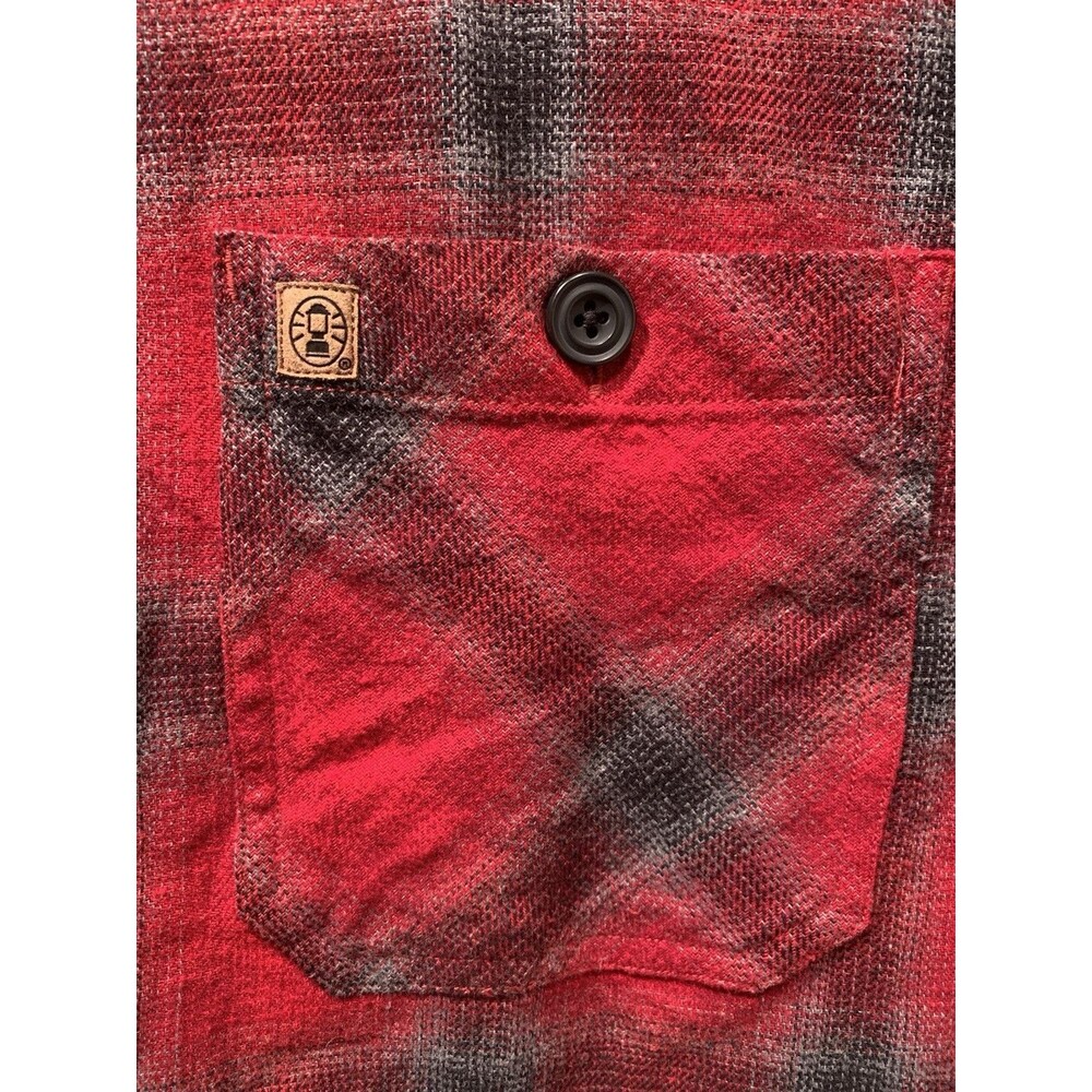 Coleman Buffalo Plaid Flannel The Outdoor Company 100% Cotton Button Up Shirt XL